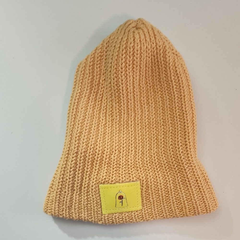 Disney Beauty And The Beast Tan Knit Beanie